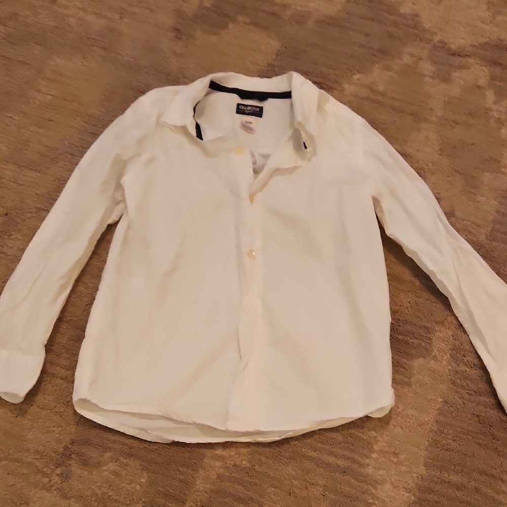 OshKosh B'gosh White Button Down Shirt for Kids